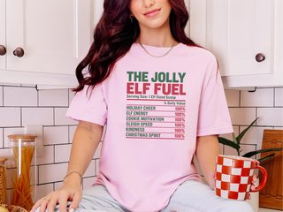 Jolly Elf Fuel Nutrition Label2 funny shirt - photo 5