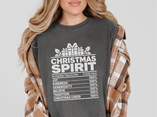 Christmas Spirit Nutrition Label2 funny shirt - photo 4