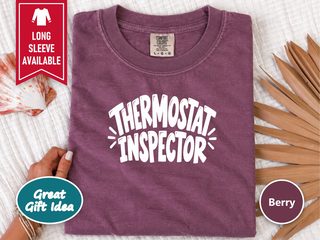 Thermostat Inspector Bold Lettering funny shirt - photo 6