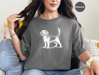 Beagle Sketch funny shirt - photo 3