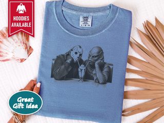 Monsters Sharing Diner Milkshake funny shirt - photo 6