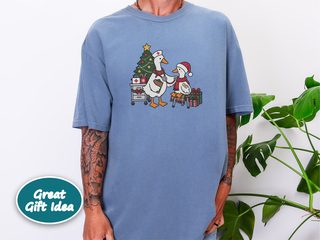 Christmas Nurse Goose Checkup funny shirt - photo 7
