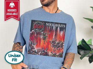 Sleigher Heavy Metal Noel Awaits funny shirt - photo 8