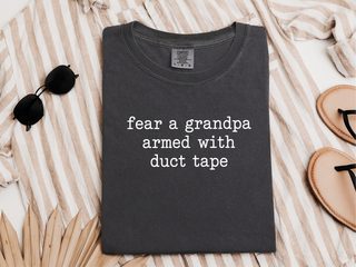 Fear A Grandpa Duct Tape funny shirt - photo 2