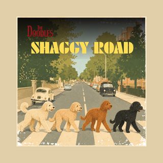 The Doodle Shaggy Road Comfort Colors Goldendoodle Band Parody Shirt