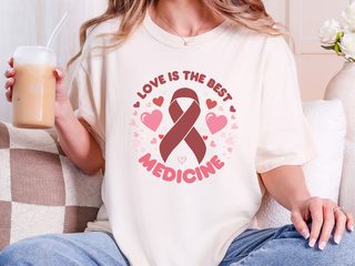 Blood Cancer Love Is The Best Medicine funny shirt - photo 7