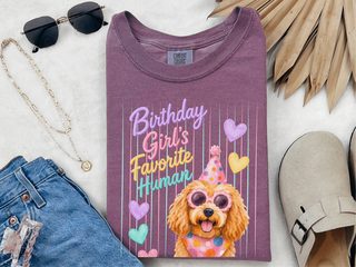 Birthday Girl's Favorite Human Goldendoodle doodle dog shirt - photo 4