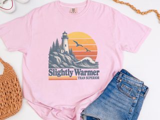 Retro Lighthouse Sunset Waves funny shirt - photo 4