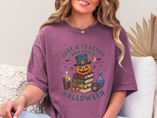 Just A Teacher Who Loves Halloween_4 funny shirt - photo 4