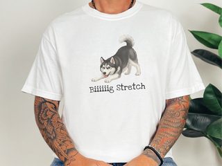 Husky Big Stretch doodle dog shirt - photo 1