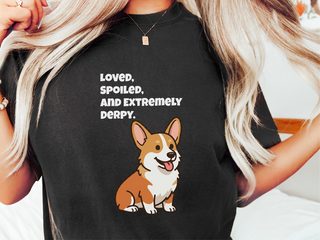 Derpy Welsh Corgi doodle dog shirt - photo 1