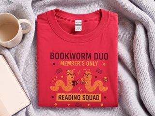 Bookworm Duo funny shirt - photo 5