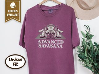 French Bulldog Advanced Savasana doodle dog shirt - photo 4