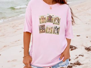 Country Dog Postage Stamps funny shirt - photo 8