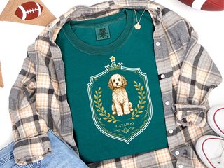 Comfort Colors Cavapoo Royal Crest doodle dog shirt - photo 7