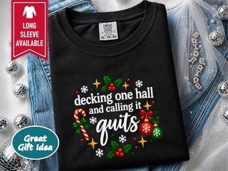 Decking One Hall Festive Lettering funny shirt - photo 5