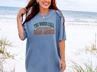 The Woods Call Bears Answer Typography funny shirt - photo 7