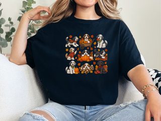 Autumn Sheepadoodle Fall Activities doodle dog shirt - photo 5