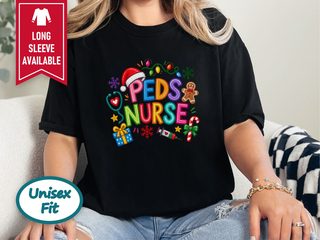 Christmas Peds Nurse Holiday Doodle funny shirt - photo 3