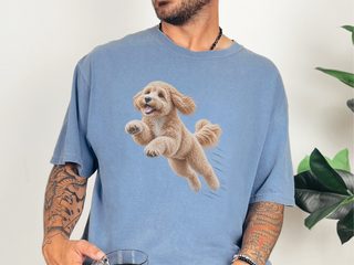 Running Maltipoo Speed Lines doodle dog shirt - photo 8