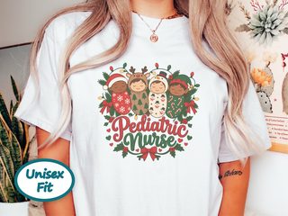 Pediatric Nurse Christmas Babies funny shirt - photo 1