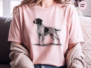 German Shorthaired Pointer Sketch funny shirt - photo 6