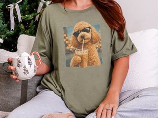 Labradoodle Iced Coffee Cool Dog doodle dog shirt - photo 5
