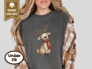 Sitting Reindeer Christmas Scarf doodle dog shirt - photo 4