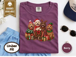 Christmas Labradoodles Sleigh Group doodle dog shirt - photo 6