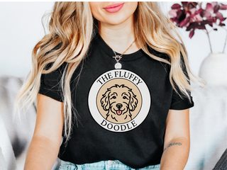 The Fluffy Doodle Logo doodle dog shirt - photo 2