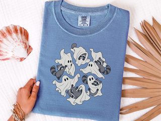 Ghosts Playing With Cool Raccoons funny shirt - photo 7