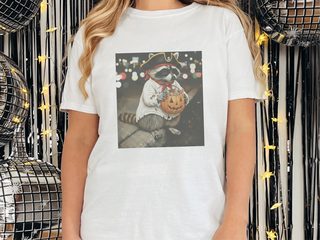 Raccoon Pirate Halloween Candy Bucket funny shirt - photo 1