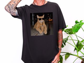Cool Orange Cat Iced Coffee funny shirt - photo 3