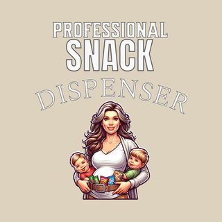 Professional Snack Dispenser Mom Life Tee for Lighter Skin Mama