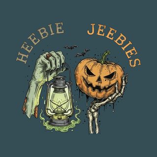 Comfort Colors Zombie Lantern Pumpkin Heebie Jeebies Graphic Tee