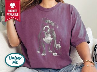 Cool Pitbull Sunglasses Summer Drink funny shirt - photo 3