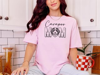 Comfort Colors Cavapoo Mom doodle dog shirt - photo 4