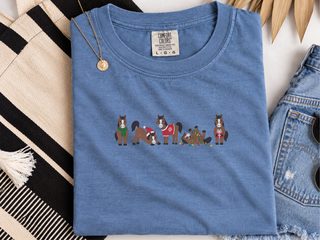 Cute Christmas Horses Lineup funny shirt - photo 6
