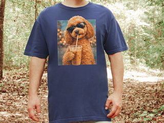 Comfort Colors Cavapoo Iced Coffee Cool Dog doodle dog shirt - photo 8