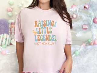 Raising Little Legends Boy Mom Club funny shirt - photo 3