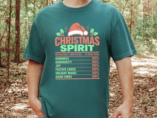 Christmas Spirit Nutrition Label6 funny shirt - photo 8