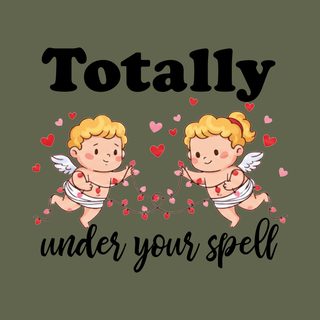 Under Your Spell Enchanted Love Hearts Red Pink Valentine's Day funny shirt