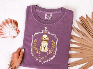 Comfort Colors Cavapoo Royal Crest doodle dog shirt - photo 5