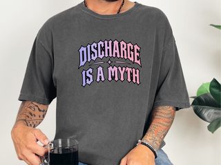 Discharge Is A Myth Gothic Text funny shirt - photo 5