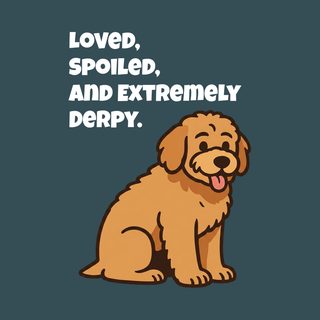 Derpy Golden Retriever T-Shirt Comfort Colors Funny Dog Lover Gift