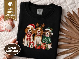 Christmas Beagles With Presents doodle dog shirt - photo 1