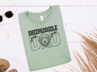Sheepadoodle Dad doodle dog shirt - photo 5