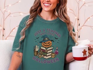 Just A Teacher Who Loves Halloween_2 funny shirt - photo 5