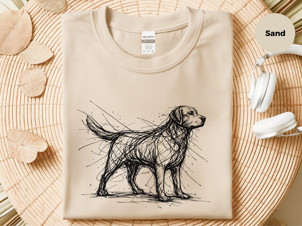 Labrador Retriever Sketch Tee - Lab Lover Gift for Dog Owners