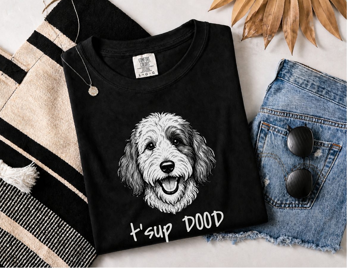 Sheepadoodle Tsup Dood Garment-Dyed Heavyweight Unisex T-Shirt